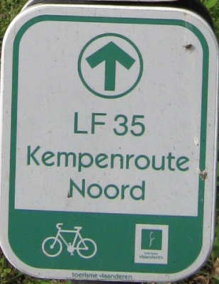 Radwegweiser Belgien LF 35