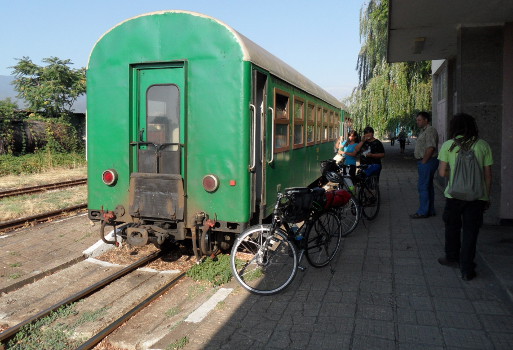 Fahrradtransport Bahn Septemvri - Bansko