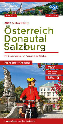 BVA Radtourenkarte Oesterreich Donautal - Salzburg