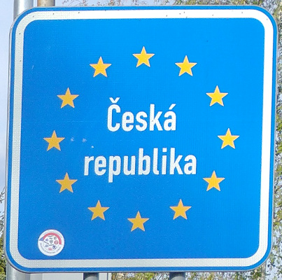 Tschechien Grenzschild 03