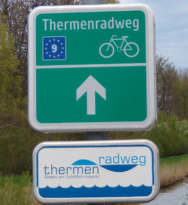 Radwegweiser Euroveolo 9 in Oesterreich 03 Thermenradweg