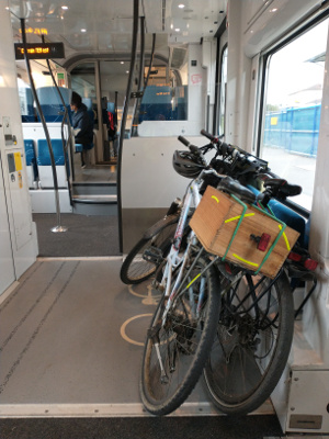 Fahrradtarnsport im Regionalzug TER 12