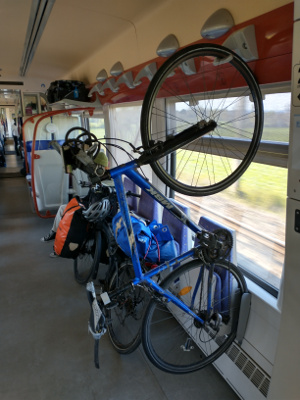 Fahrradtarnsport im Regionalzug TER 13