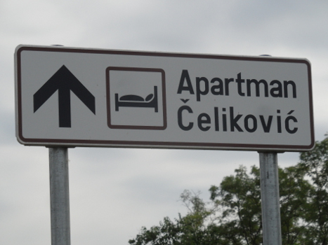 Kroatien Apartment Schild 2