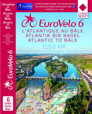 Radwanderkarte Eurovelo 6 Atlantik - Basel Kartenset