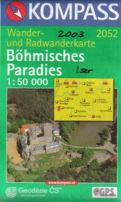 Radkarte Kompass Boehmisches Paradies