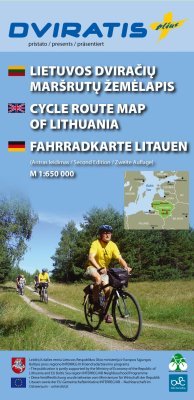 Fahrradkarte Fernradwege und R1 Litauen