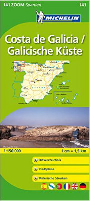 Michelin Zoomkarte Spanien Costa de Galicia