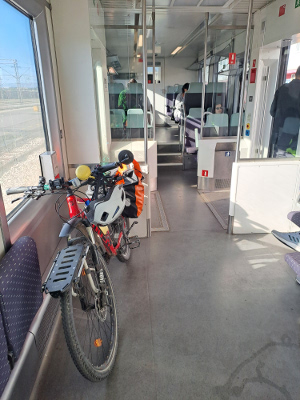 Montenegro Fahrradmitnahme im Zug 03