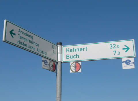 Radwegweiser D-Route D10 