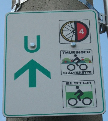 Radwegweiser D-Route D4