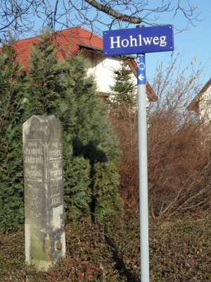 Radwegweiser Stadt-Umland-Route blau 2