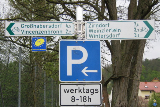 Paneuroparadweg Radwegweiser Zirndorf