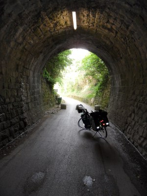 Bahntrassen-Radweg Parenzana Tunnel 4