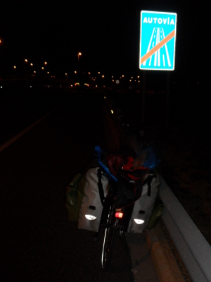 Spanien Fahrrad Autobahn